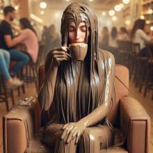 splathair2020: AI comfy chairs in the cafe, (and a few pics that may inspire others)