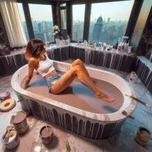 Bobographer: Painter Girls Part 8--Bath time!