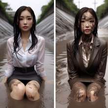 carlosstf33: Before and After wet and mud