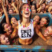 Bobographer: In The Bin game show--Paint and Mud