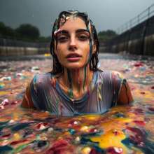 Bobographer: Jane and the food factory waste lagoon.