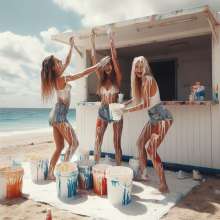 Bobographer: Painter Girls Part 2--Snack Bar re-paint