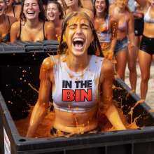 Bobographer: In The Bin game show--Orange Gunge