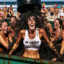 Bobographer: In The Bin game show--black sewer sludge