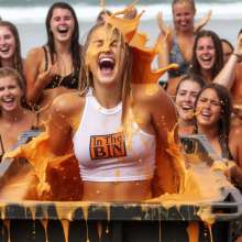 Bobographer: In The Bin game show--Orange Gunge