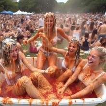 Bobographer: Tub in the Park series--Spaghetti