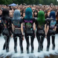 Insi: White slime on black jeans