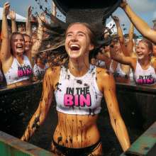 Bobographer: In The Bin game show--black sewer sludge