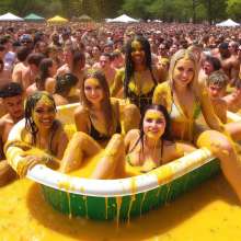 Bobographer: Tub in the Park series--Mustard