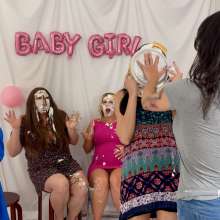 Messygirl: New Messygirl Download: The Baby Shower Pie Fight