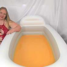 CheekyLuna: CheekyLuna's Red Lingerie Gunge Bath