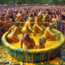 Bobographer: Tub in the Park series--Mustard