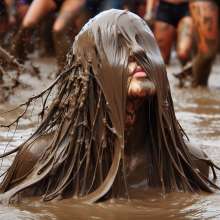 splathair2020: AI vs. muddy face girls... sometimes the mud wins
