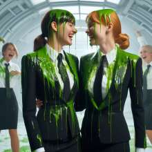 FormalGunge: Gunged and Pied in Shirts and Ties.