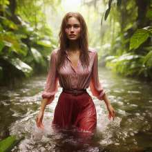Wetmaxiskirts: AI Wetlook: modern shirts/skirts/dresses (third selection)