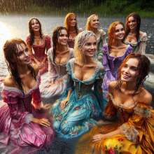 Wetmaxiskirts: The prestigious Victorian garden party went ahead despite the weather...