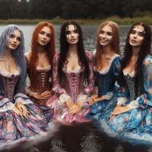 Wetmaxiskirts: The prestigious Victorian garden party went ahead despite the weather...