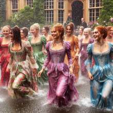 Wetmaxiskirts: The prestigious Victorian garden party went ahead despite the weather...