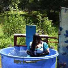 JD and Messy Andi: Alice in Wonderland Dunking!