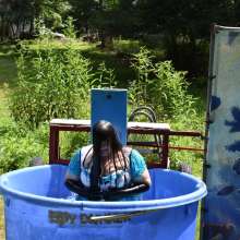 JD and Messy Andi: Alice in Wonderland Dunking!