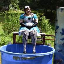 JD and Messy Andi: Alice in Wonderland Dunking!