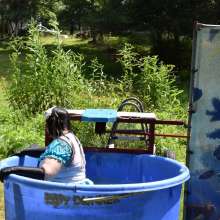 JD and Messy Andi: Alice in Wonderland Dunking!