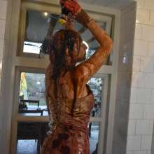 eileenvogel: W439 Eileen gunged in wedding dress