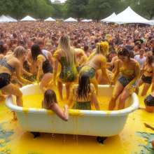 Bobographer: Tub in the Park series--Mustard