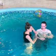 Wet Live Team: Girlfriends Swim and Get Wet Having Fun in the Pool