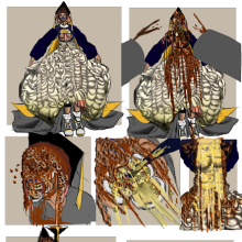 diegozest: Savoury avant garde gown WAM project
