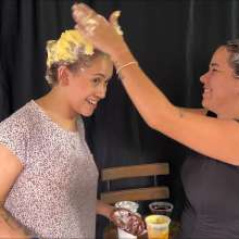 RevSlymsford: Macarena and Newbie Angela Have Fun With Messy Shampoos