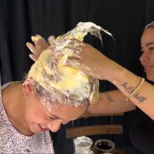 RevSlymsford: Macarena and Newbie Angela Have Fun With Messy Shampoos