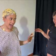 RevSlymsford: Macarena and Newbie Angela Have Fun With Messy Shampoos