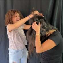 RevSlymsford: Macarena and Newbie Angela Have Fun With Messy Shampoos