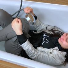 Wet Live Team: Margarita and Layered Soaking in a Warm Bath Wetlook
