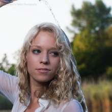 WAM Photography: Jeans and Blouse Wet in the Lake (Remastered)