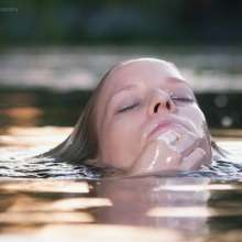 WAM Photography: Jeans and Blouse Wet in the Lake (Remastered)