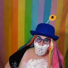 The_Intrigued_WAMers: Mrs As Happy Clown/sad Clown... Turns into Messy Clown
