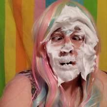 The_Intrigued_WAMers: Mrs Solo Session with Fun Hair/face Gems and Shaving Foam