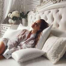 benzino: Wamming on a luxurious bed