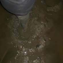 MuddySideUp: Muddy Dark Blue Wellies06