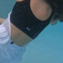 WetlookFashion: Nathalia Swims in Her Under Armor Workout Set