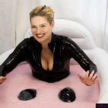 CandyCustard: Photoset: Lottie Lalay PVC Catsuit and Deep Gunge