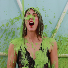 Slimed Models: Kelsey Rose Slimes Brett With Three Stinky, Chunky, Garbage Slimes