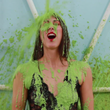 Slimed Models: Kelsey Rose Slimes Brett With Three Stinky, Chunky, Garbage Slimes