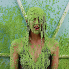 Slimed Models: Kelsey Rose Slimes Brett With Three Stinky, Chunky, Garbage Slimes