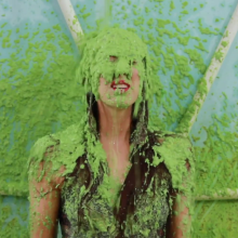 Slimed Models: Kelsey Rose Slimes Brett With Three Stinky, Chunky, Garbage Slimes
