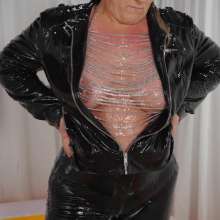 DMarieAllWet: Slimy Fun in Full Leather