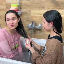 Wet Live Team: Touching My Girlfriend's Tits, Getting Wet and Having Fun