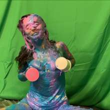 RevSlymsford: Tutu Much Fun: Alisson Covers Herself With Frosting